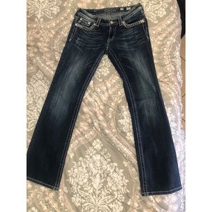 Miss Me Distressed Bootcut Style Jeans